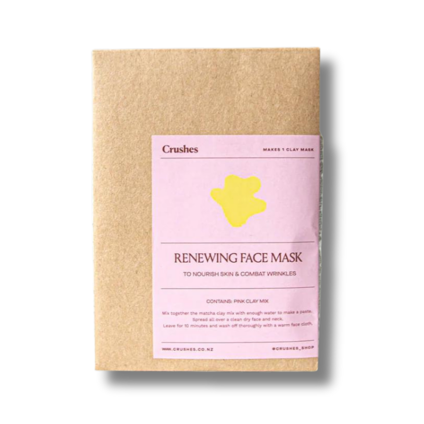 Renewing Pink Clay Face Mask (Crushes)